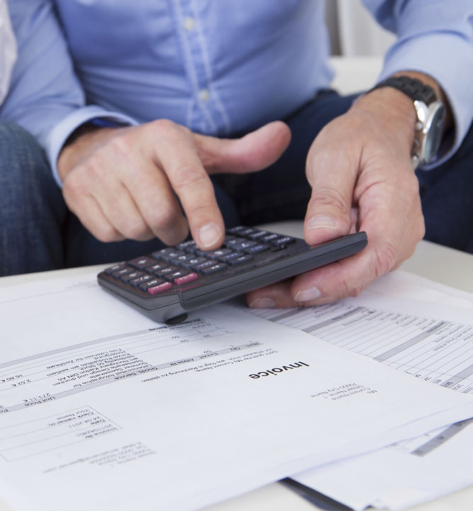 Man with Calculator