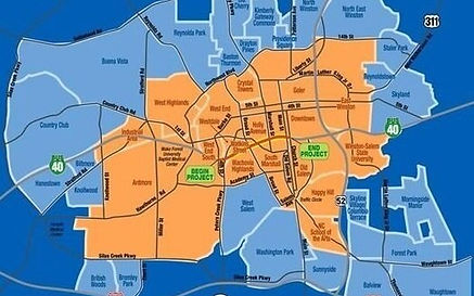 City of Winston Salem Map