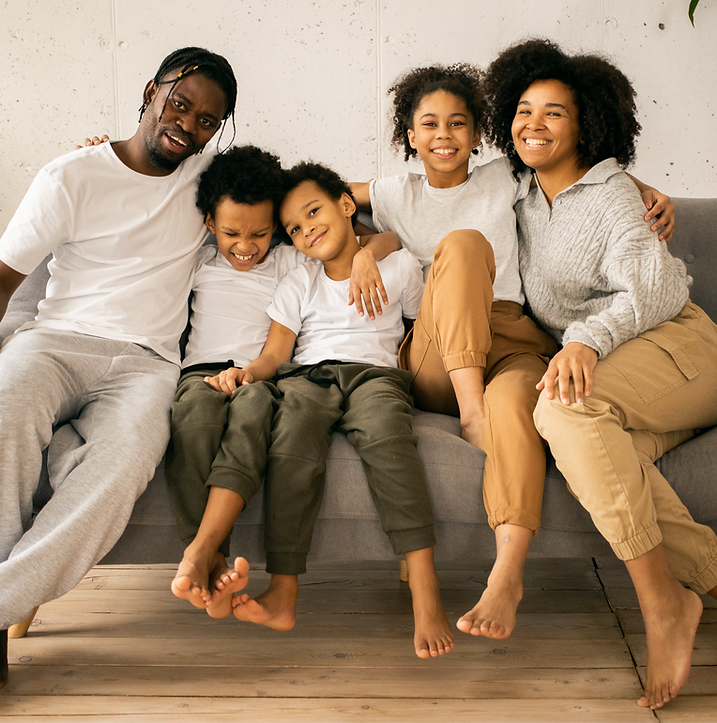 black familhy photo